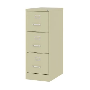 Hirsh 22-in Deep 3 Drawer, Letter Width, Vertical File Cabinet - Beige 3 Hirsh 22-in Deep 3 Drawer, Letter Width, Vertical File Cabinet - Beige - Image 3