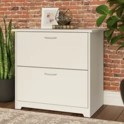 Cabot 2 Drawer Lateral File Cabinet By Bush Furniture - White