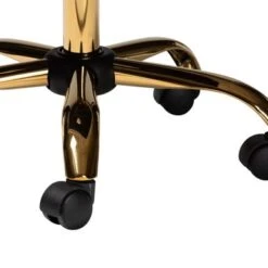 Baxton Studio Ravenna Contemporary Glam And Luxe Velvet Fabric And Gold Metal Swivel Office Chair - Aqua, Gold -Felloweis Store 2446df05 3cb3 4466 bc72 2655fc7483c8