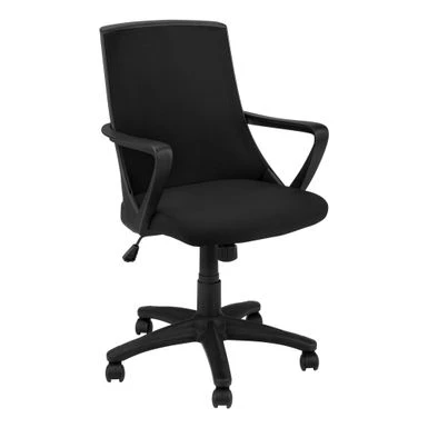Office Chair/ Adjustable Height/ Swivel/ Ergonomic/ Armrests/ Computer Desk/ Work/ Metal/ Mesh/ Black/ Contemporary/ Modern 2 Office Chair/ Adjustable Height/ Swivel/ Ergonomic/ Armrests/ Computer Desk/ Work/ Metal/ Mesh/ Black/ Contemporary/ Modern - Image 2