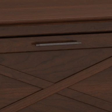 Key West 2 Drawer Lateral File Cabinet By Bush Furniture - Dark Gray Hickory 8 Key West 2 Drawer Lateral File Cabinet By Bush Furniture - Dark Gray Hickory - Image 8