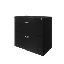 Space Solutions 2 Drawer 30in Arc Pull Lateral File Cabinet Black - Black -Felloweis Store 28d31c23 f810 452c 8968 8d3dac635970