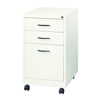 Porch & Den Penelope White Metal 19-inch 3-drawer Pedestal File Cabinet - White - Letter 3 Porch & Den Penelope White Metal 19-inch 3-drawer Pedestal File Cabinet - White - Letter - Image 3