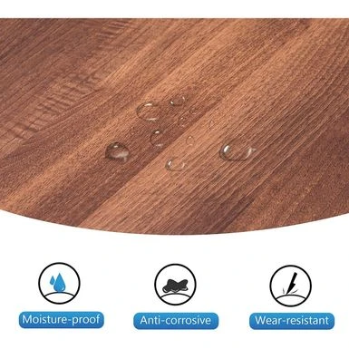 Mcombo L-Shaped Desk Computer Gaming Corner Desk With Large Monitor Stand, Office Writing Workstation With Movable Shelf - Ebony 8 Mcombo L-Shaped Desk Computer Gaming Corner Desk With Large Monitor Stand, Office Writing Workstation With Movable Shelf - Ebony - Image 8