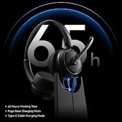 LEVN Wireless Headset, Bluetooth Headset With Noise Canceling Microphone & Charging Base, 65 Hrs Working Time 2.4G Wireless Headset With Microphone For PC/Computer/Laptop/Remote Work/Call Center/Zoom 10 LEVN Wireless Headset, Bluetooth Headset With Noise Canceling Microphone & Charging Base, 65 Hrs Working Time 2.4G Wireless Headset With Microphone For PC/Computer/Laptop/Remote Work/Call Center/Zoom -Felloweis Store 2a204fa1 56d9 4b29 9a4a 136fba65fe01