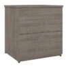 Logan 28W 2 Drawer Lateral File Cabinet By Bestar - Silver Maple