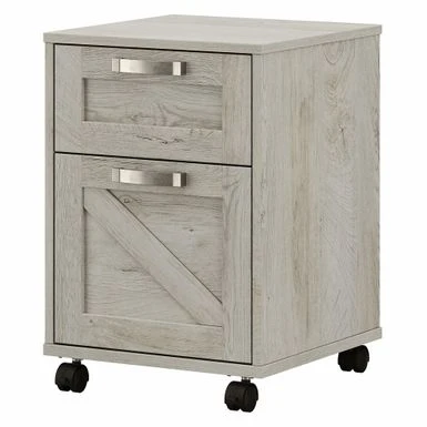 Cottage Grove 2 Drawer Mobile File Cabinet By Bush Furniture - Restored Gray 9 Cottage Grove 2 Drawer Mobile File Cabinet By Bush Furniture - Restored Gray - Image 9