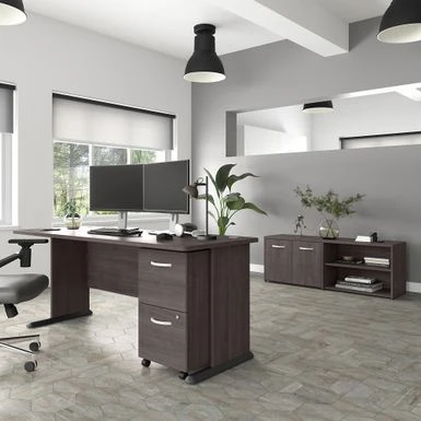 Studio A 72W Computer Desk By Bush Business Furniture - White 17 Studio A 72W Computer Desk By Bush Business Furniture - White - Image 17