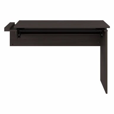 Cabot 3 Position Sit To Stand Desk Return By Bush Furniture - Heather Gray 4 Cabot 3 Position Sit To Stand Desk Return By Bush Furniture - Heather Gray - Image 4