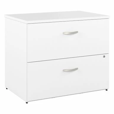 Studio A 2 Drawer Lateral File Cabinet By Bush Business Furniture - White 14 Studio A 2 Drawer Lateral File Cabinet By Bush Business Furniture - White - Image 14