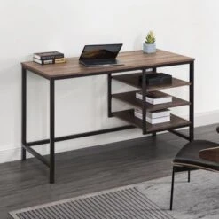 Sunjoy Lattimore Desk - L 47 Inches X W 22 Inches X H 30 Inches - Brown