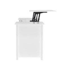 4 Drawers Wood Desk In High Gloss White Finish - High Gloss White 9 4 Drawers Wood Desk In High Gloss White Finish - High Gloss White -Felloweis Store 2d626295 188a 44f5 aae9 6f265260216a