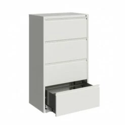 Hirsh 30-in Wide HL10000 Series 4 Drawer Lateral File Cabinet, White - White - Legal -Felloweis Store 2e0ebc83 7e10 4c67 9f9a 00758cfd5dd9