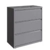 Hirsh 36 In Wide, 3 Drawer, HL8000 Series, Arctic Silver - Grey