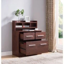 Greene Transitional 3-Drawer Wood File Cabinet Work Station By Porch & Den - Cappuccino -Felloweis Store 2f4bb17a 616c 486f b671 01a2b076b930