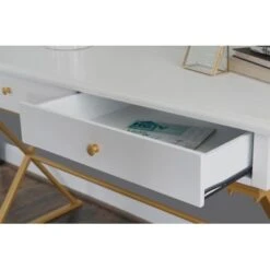 Aleta Campaignn Two Drawer Desk White 26 Aleta Campaignn Two Drawer Desk White -Felloweis Store 30a61000 695a 47af 9785 ce40d6383e72