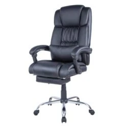 Somette Computer Chair With Extendable Footrest - Black -Felloweis Store 30e0a9c5 d8d0 47ab 92d0 f5a41afcb7f1