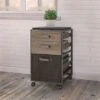 Refinery 3-drawer Mobile File Cabinet - Grey