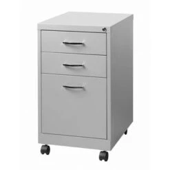 Porch & Den Penelope Platinum 19-inch 3-drawer Pedestal File - Grey - Letter -Felloweis Store 3334afa7 b2bf 49fa b2ea 1c62d23de1da