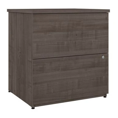 Logan 28W 2 Drawer Lateral File Cabinet By Bestar - Medium Gray Maple 1 Logan 28W 2 Drawer Lateral File Cabinet By Bestar - Medium Gray Maple