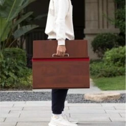 Foldable Tabletop Portable Podium, For Church, School, Office, Or Home - Cherry -Felloweis Store 3418af57 50e0 4337 9182 9a7be3efa777