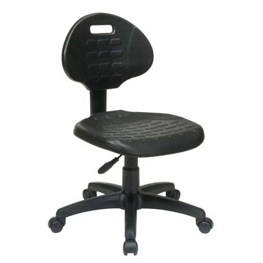 Office Star Products Work Smart Black Task Chair - Urethane Back And Seat Chair With Nylon Base 1 Office Star Products Work Smart Black Task Chair - Urethane Back And Seat Chair With Nylon Base