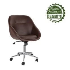Porthos Home Hayes Swivel Office Chair, Chrome Base, PU Leather - Brown 31 Porthos Home Hayes Swivel Office Chair, Chrome Base, PU Leather - Brown -Felloweis Store 345331e3 c531 4495 b8a0 f98e0a4b2820