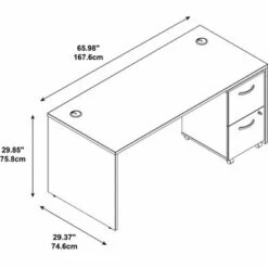 Series C 66W Desk With Mobile File Cabinet By Bush Business Furniture - Hansen Cherry 16 Series C 66W Desk With Mobile File Cabinet By Bush Business Furniture - Hansen Cherry -Felloweis Store 34c9b8ca 4816 4b1d 8534 0782108f49f4
