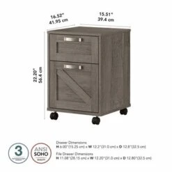 Cottage Grove 2 Drawer Mobile File Cabinet By Bush Furniture - Cottage White 26 Cottage Grove 2 Drawer Mobile File Cabinet By Bush Furniture - Cottage White -Felloweis Store 35c9c9fa 94cc 488a 94fd 9965058b45e3
