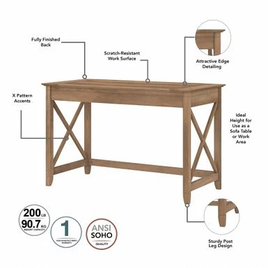 The Gray Barn Hatfield 48-inch Writing Desk With Mobile File Cabinet - Cape Cod Gray 11 The Gray Barn Hatfield 48-inch Writing Desk With Mobile File Cabinet - Cape Cod Gray - Image 11