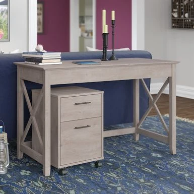The Gray Barn Hatfield 48-inch Writing Desk With Mobile File Cabinet - Cape Cod Gray 16 The Gray Barn Hatfield 48-inch Writing Desk With Mobile File Cabinet - Cape Cod Gray - Image 16