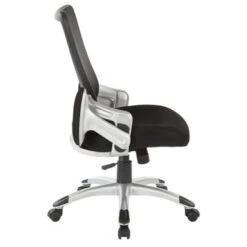 Black Mesh Back Manager's Office Chair With Silver Frame - Black Mesh 30 Black Mesh Back Manager's Office Chair With Silver Frame - Black Mesh -Felloweis Store 381c74f4 af74 4334 a839 40b88124c6b3