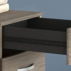 Hybrid 3 Drawer Mobile File Cabinet By Bush Business Furniture - White -Felloweis Store 38cef3c4 9bc9 4fad 86b1 d216fba5a5ad