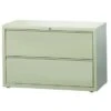 Hirsh 8000 Series Beige Metal 42-inch-wide 2-Drawer Lateral File Cabinet - Beige - 2 Drawers
