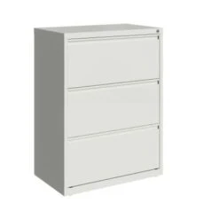 Hirsh 30-in Wide HL10000 Series 3 Drawer Lateral File Cabinet, White - White - Legal