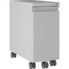 Lorell Slim Mobile Pedestal - Silver - Legal