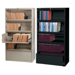 Hirsh Commercial 36" Wide 5-drawer Lateral With Roll-out Shelves - Black 7 Hirsh Commercial 36" Wide 5-drawer Lateral With Roll-out Shelves - Black -Felloweis Store 3bb16e93 29db 4c12 bbc2 1d5bff50c574