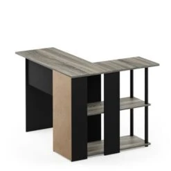 Porch & Den Dunckley Contemporary L-shaped Corner Desk With Bookshelf - Grey 19 Porch & Den Dunckley Contemporary L-shaped Corner Desk With Bookshelf - Grey -Felloweis Store 3c6c503e 77b0 4429 a2e0 f72918b75f38