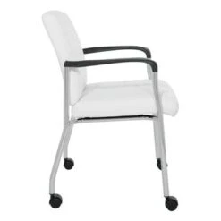 Guest Chair In Faux Leather With Carpet Casters - Black 36 Guest Chair In Faux Leather With Carpet Casters - Black -Felloweis Store 3d8893e3 2da1 4293 a375 56d5dcaa40d6