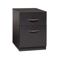Hirsh 20" D Arch Pull Handle Mobile Pedestal File Cabinet,1 Box/1 File - Black -Felloweis Store 3d90c678 4056 4fca af01 0718c7a8d312