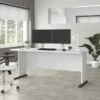 Studio A 72W Computer Desk By Bush Business Furniture - White