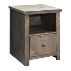 Carbon Loft Pendragon Barnwood File Cabinet - 1 Drawer - Wood - Barnwood - Assembled - Letter - Transitional/Traditional