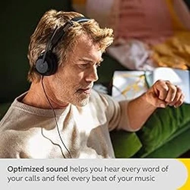 Jabra Evolve2 50 Wired Stereo Headset AirComfort Technology, Noise-Cancelling Mics & Active Noise Cancellation - Works With All Leading UC Platforms Such As Zoom & Google Meet - Black 7 Jabra Evolve2 50 Wired Stereo Headset AirComfort Technology, Noise-Cancelling Mics & Active Noise Cancellation - Works With All Leading UC Platforms Such As Zoom & Google Meet - Black - Image 7