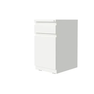 Hirsh 20-inch Deep Mobile Pedestal File 2-Drawer Box-Backpack With Full Width Pull, White - White - Letter 3 Hirsh 20-inch Deep Mobile Pedestal File 2-Drawer Box-Backpack With Full Width Pull, White - White - Letter - Image 3