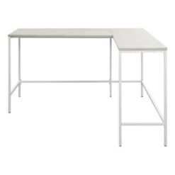 Contempo L-shaped Steel Desk - Brown -Felloweis Store 4306f100 6844 46be 8d03 75481c20abd9