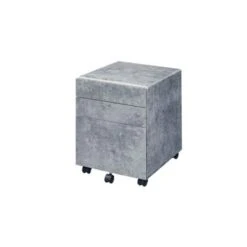 File Cabinet, Faux Concrete & Silver - Silver 7 File Cabinet, Faux Concrete & Silver - Silver -Felloweis Store 431895c3 d772 4af3 bf2c 442565aa6692