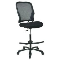 Big & Tall Double Dark Air Grid Back Drafting Chair - Big & Tall Drafting Chair