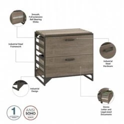 Lateral File Cabinet In Rustic Grey - Grey 30 Lateral File Cabinet In Rustic Grey - Grey -Felloweis Store 43ada10e 3ad0 43c6 b27e dd5254cbf5b8