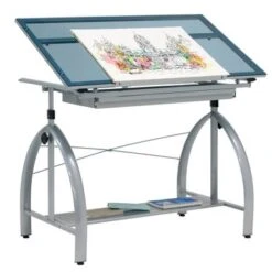 Studio Designs Avanta Glass Top Silver Drafting Table With Storage - Silver - Painted 20 Studio Designs Avanta Glass Top Silver Drafting Table With Storage - Silver - Painted -Felloweis Store 43ecda08 b339 43c8 9e20 f1a10927cd8e