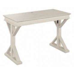 Homestead 48W Writing Desk By Bush Furniture - Driftwood Gray -Felloweis Store 4412d23e b8fd 4e69 8a6f affef3181692